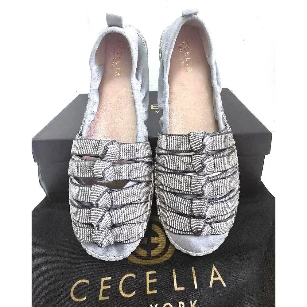 Cecelia New York Candice Blue Jeans Slip On  Casual Loafers Women's Size 8.5 NIB